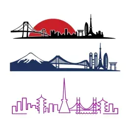 Tokyo Skyline SVG Cuttable Design