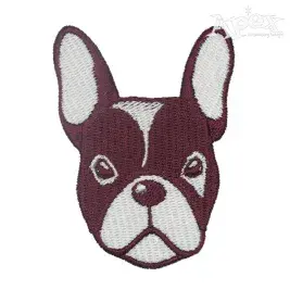 French Bulldog Embroidery Design
