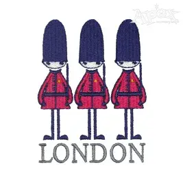 London Queen's Guard Embroidery Design