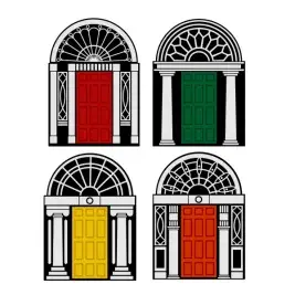 Antique Entry Door SVG Cuttable Design