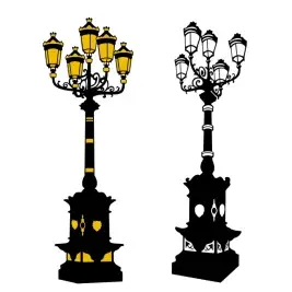 Five Lamps SVG Cuttable Design