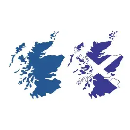 Scotland Map SVG Cuttable Design