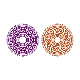 Scotland Circle Tribal Pattern SVG Cuttable Design
