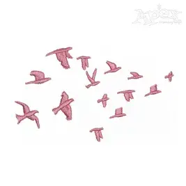 Flying Birds Embroidery Design