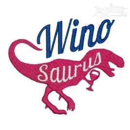 Winosaurus Embroidery Design