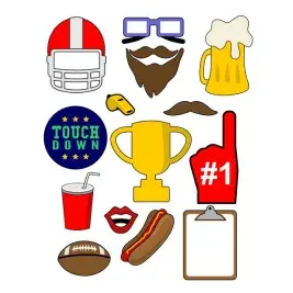 Football Photo Props SVG Cuttable Design