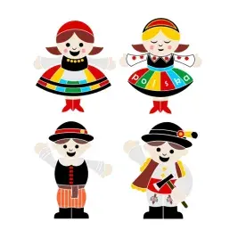 Poland Boys and Girls SVG Cuttable Design