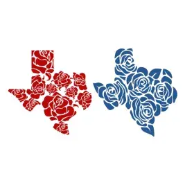 Roses of Texas SVG Cuttable Design