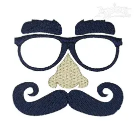 Beard Mask Embroidery Design