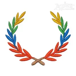 Laurel Wreath Embroidery Design
