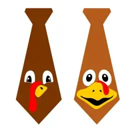 Turkey Tie SVG Cuttable Design