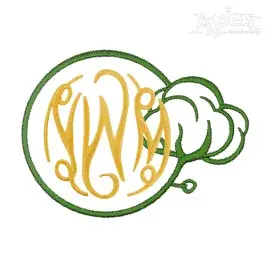 Cotton Monogram Embroidery Frame