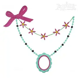 Necklace Embroidery Design