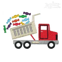 Candy Truck Embroidery Design