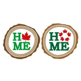 Canadian Home Maple Leaves SVG Cuttable Design