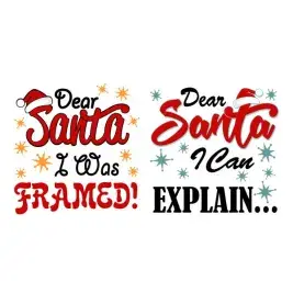 Dear Santa SVG Cuttable Design