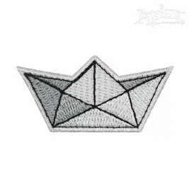 Paper Boat Embroidery Design