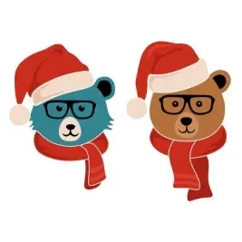 Christmas Bear SVG Cuttable Design