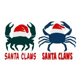 Santa Claws SVG Cuttable Design