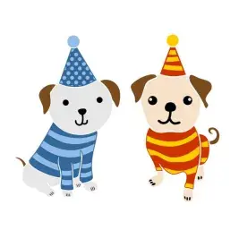 Party Dog SVG Cuttable Design