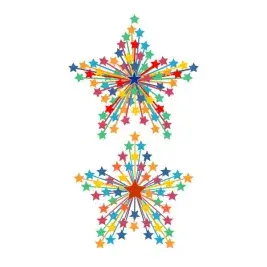 Colorful Star SVG Cuttable Design