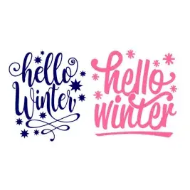 Hello Winter SVG Cuttable Design
