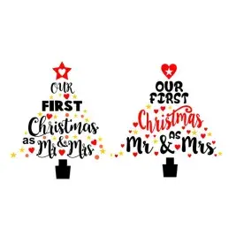 Our First Christmas SVG Cuttable Design