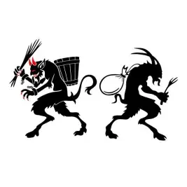 Christmas Krampus SVG Cuttable Design