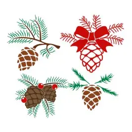 Pine Cone SVG Cuttable Design