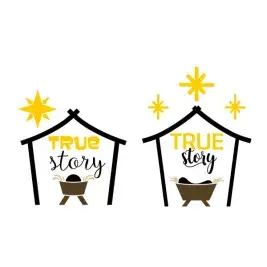 True Story Nativity Scene SVG Cuttable Design