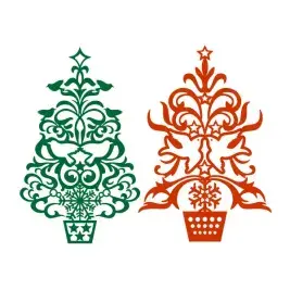 Peace Christmas Tree with Doves SVG Cuttable Design