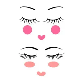 Cute Female Face SVG Cuttable Design