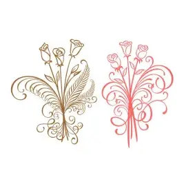 Flourish Rose SVG Cuttable Design