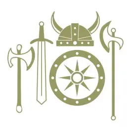Medieval Battle Axe Sword Helmet Shield Weapons SVG Cuttable Design