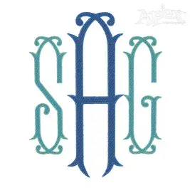 Glasgow Applique Embroidery Font