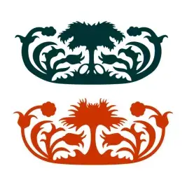 Symmetric Palmetto Tree SVG Cuttable Design