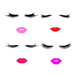 Eyes Lips SVG Cuttable Design