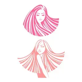 Long Hair Girl SVG Cuttable Design