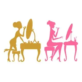Make Up Girl SVG Cuttable Design