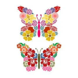 Floral Butterfly SVG Cuttable Design