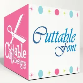 Modern Calligraphy SVG Cuttable Font