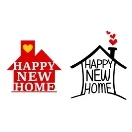 Happy New Home SVG Cuttable Design