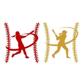 Girl Batter Baseball Softball SVG Cuttable Design
