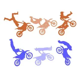 Motocross SVG Cuttable Design
