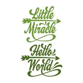 Little Miracle Hello World Newborn SVG Cuttable Design