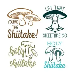 Shittake Pack SVG Cuttable Design