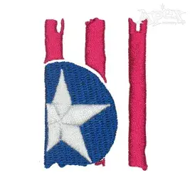 American Flag Embroidery Design