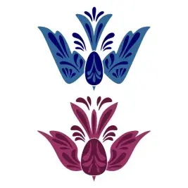 Art Pattern Flying Bird SVG Cuttable Design