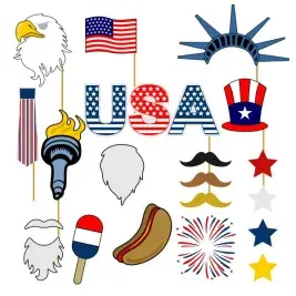Patriotic Photoprops SVG Cuttable Design