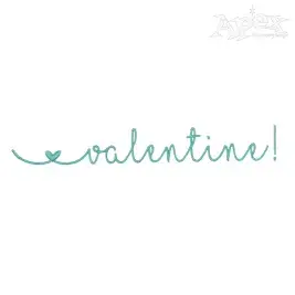 Valentine Script Embroidery Font